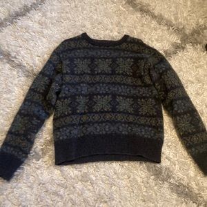 L.L Bean Fair Isle Grandpa Sweater